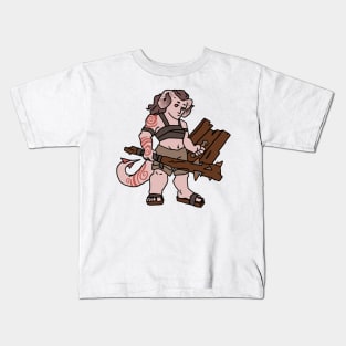 Tiefling Barbarian Kids T-Shirt
